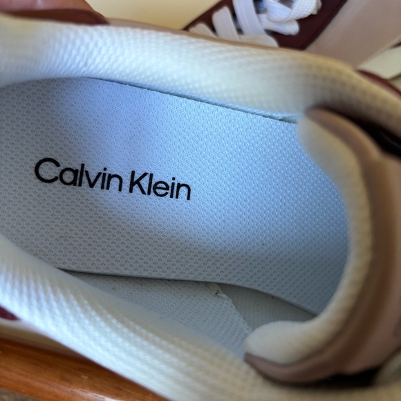 Calvin Klein Burgundy and White Sneakers - Picture 8 of 8